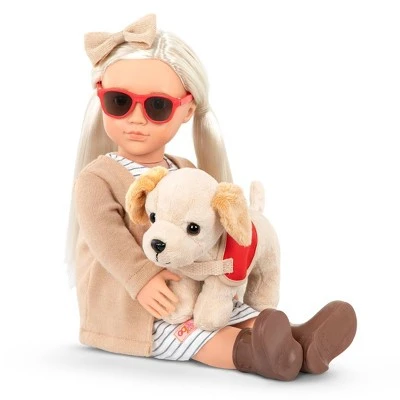 Our Generation 18" Doll with Plush Guide Dog - Marlow 3 Our Generation 18" Doll with Plush Guide Dog - Marlow