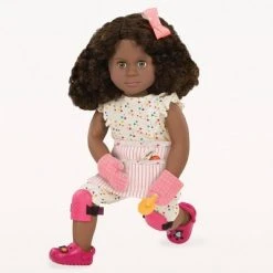 Our Generation Nahla with Storybook & Accessories 18" Posable Gardening Doll