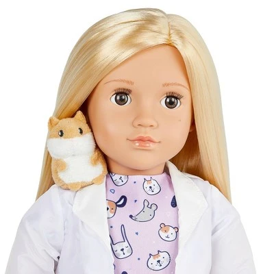 Our Generation Noemie with Plush Hamster 18" Pet Care Vet Doll 5 Our Generation Noemie with Plush Hamster 18" Pet Care Vet Doll - Image 3