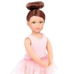 Our Generation Read & Play Set - 6" Ballerina Mini Doll Sydney Lee with Storybook