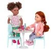 Our Generation Furniture Playset for 18" Dolls - Table for Two in White & Blue -Our Generation Store unnamed file 139