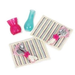 Our Generation Furniture Playset for 18" Dolls - Table for Two in White & Blue -Our Generation Store unnamed file 141