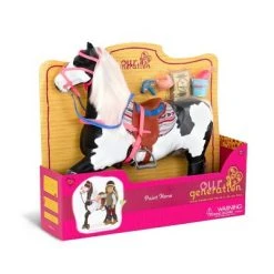 Our Generation Black & White Paint Horse with Saddle Accessory Set for 18" Dolls -Our Generation Store unnamed file 269