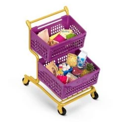 Our Generation At the Market Shopping Cart Purple & Yellow Accessory Set for 18" Dolls -Our Generation Store unnamed file 346
