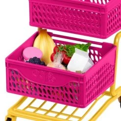 Our Generation Grocery Day Shopping Cart Pink & Yellow Accessory Set for 18" Dolls -Our Generation Store unnamed file 412