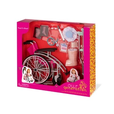 Our Generation Heals on Wheels - Wheelchair Accessory Set for 18" Dolls 6 Our Generation Heals on Wheels - Wheelchair Accessory Set for 18" Dolls - Image 4