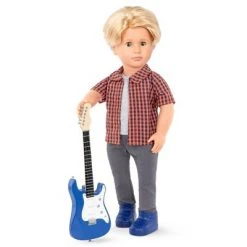 Our Generation 18" Boy Doll Outfit with Electric Guitar - Plaid to Rock -Our Generation Store unnamed file 534