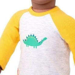 Our Generation 18" Boy Doll Dinosaur Pajama Outfit - Dino-Snores 7 Our Generation 18" Boy Doll Dinosaur Pajama Outfit - Dino-Snores -Our Generation Store unnamed file 554