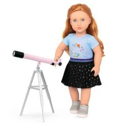 Our Generation Science Outfit with Pink Telescope for 18" Dolls - Hidden in the Stars -Our Generation Store unnamed file 572