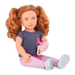 Our Generation Pajama Outfit with Arm Cast for 18" Dolls - Healing in Pink -Our Generation Store unnamed file 578