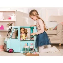 Our Generation Sweet Stop Ice Cream Truck with Electronics for 18" Dolls - Light Blue -Our Generation Store unnamed file 678