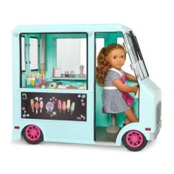 Our Generation Sweet Stop Ice Cream Truck with Electronics for 18" Dolls - Light Blue -Our Generation Store unnamed file 680