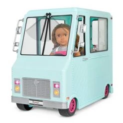 Our Generation Sweet Stop Ice Cream Truck with Electronics for 18" Dolls - Light Blue -Our Generation Store unnamed file 683