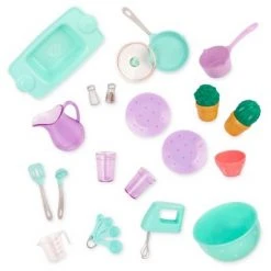 Our Generation Kitchen Accessory with Play Food for 18" Dolls - Gourmet Kitchen Playset - Lilac -Our Generation Store unnamed file 688