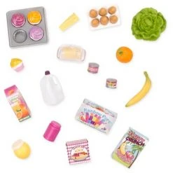 Our Generation Kitchen Accessory with Play Food for 18" Dolls - Gourmet Kitchen Playset - Lilac -Our Generation Store unnamed file 689