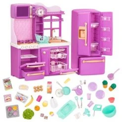 Our Generation Kitchen Accessory with Play Food for 18" Dolls - Gourmet Kitchen Playset - Lilac -Our Generation Store unnamed file 690