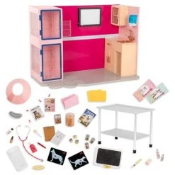 Our Generation Healthy Paws Vet Clinic Playset in Pink with Electronics for 18" Dolls -Our Generation Store unnamed file 710