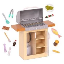 Our Generation BBQ Playset with Play Food for 18" Dolls - Backyard Grill -Our Generation Store unnamed file 713