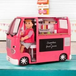 Our Generation Grill to Go Food Truck Playset with Electronics for 18" Dolls - Pink -Our Generation Store unnamed file 743