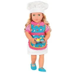 Our Generation 18" Posable Cooking Doll Jenny with Gourmet Kitchen Playset & Storybook (Red) -Our Generation Store unnamed file 799