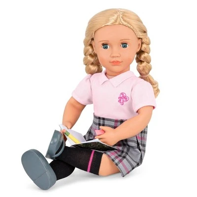 Our Generation Hally with Storybook & Accessories 18" Posable School Doll 4 Our Generation Hally with Storybook & Accessories 18" Posable School Doll - Image 2