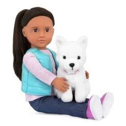 Our Generation Cassie and Pet Samoyed 18" Doll & Pet Plush Dog Set -Our Generation Store unnamed file 886