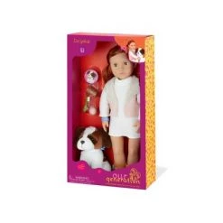 Our Generation 18" Doll & Pet Set - Delphia with Plush Saint Bernard Dog -Our Generation Store unnamed file 962